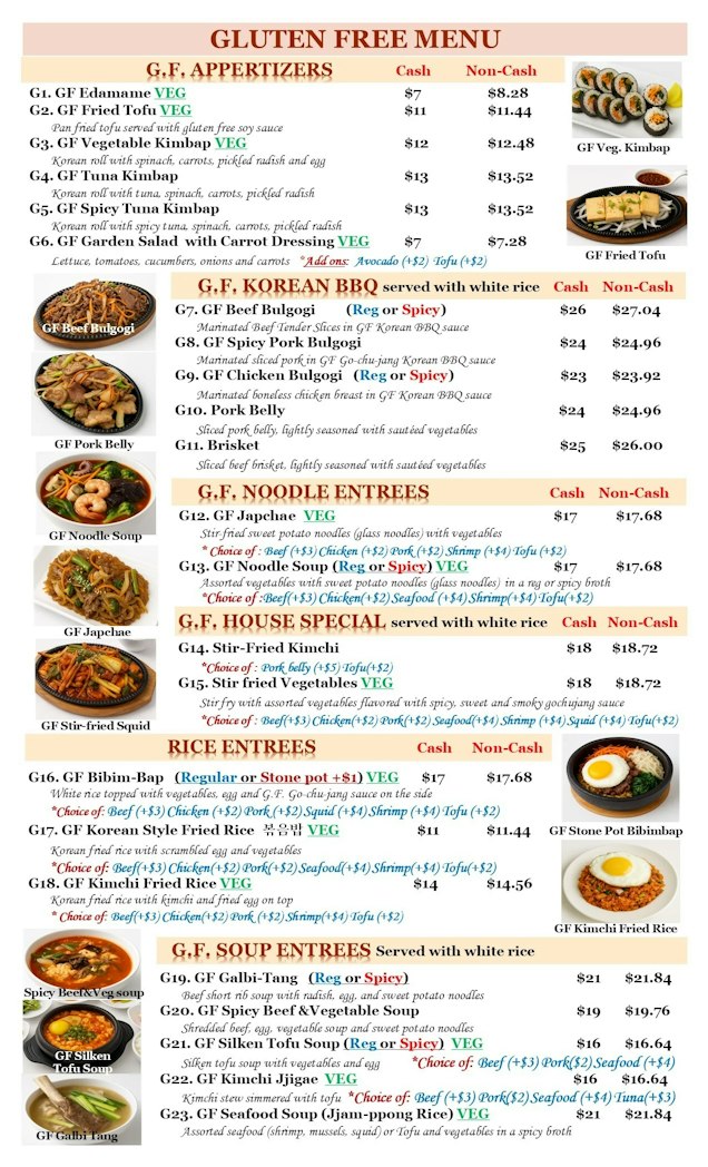 cana menu
