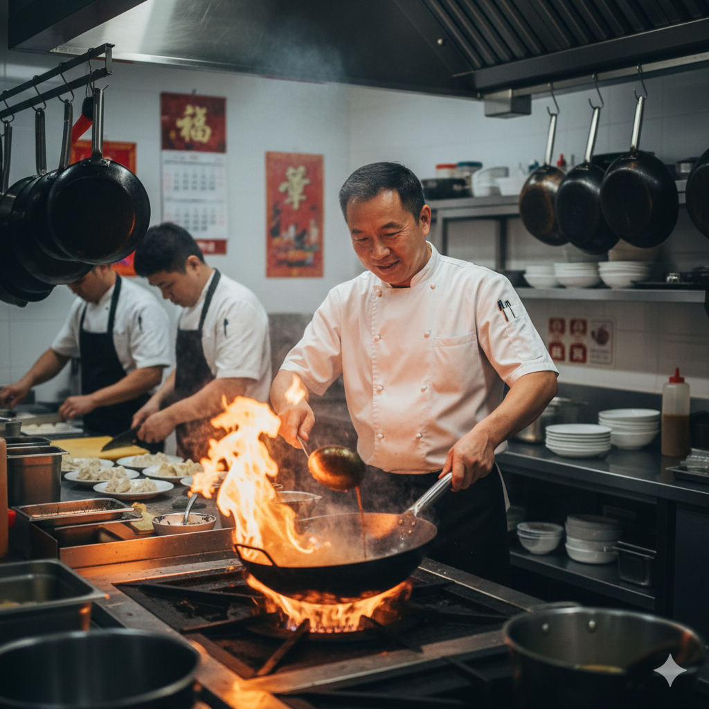 chef in kitchen