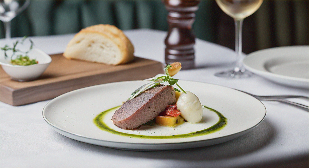 fine dining dish