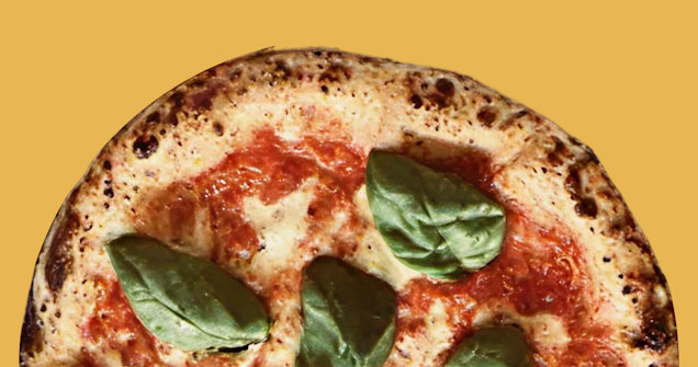 Cottage cheese and spinach pizza