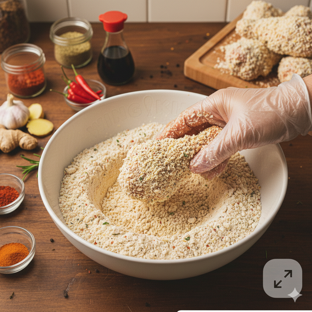 breaded chicken