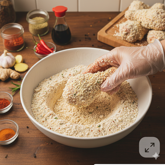 breaded chicken